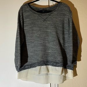 🍂American Eagle Outfitters Sweater with Chiffon